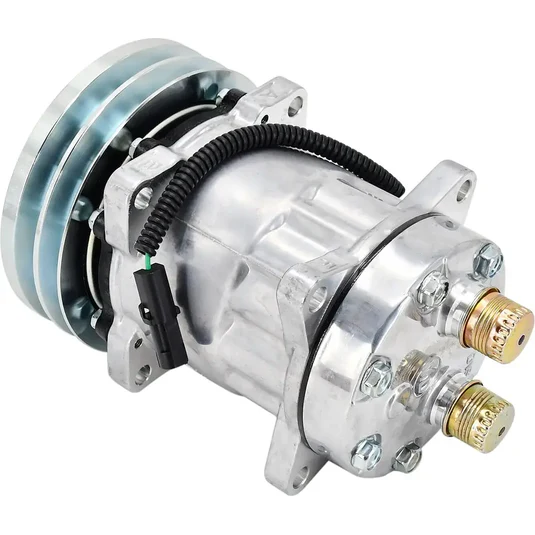 Compresor Aer Condiționat ORIGINAL SANDEN SD7H15 HD 24V ❄️ - imagine 4
