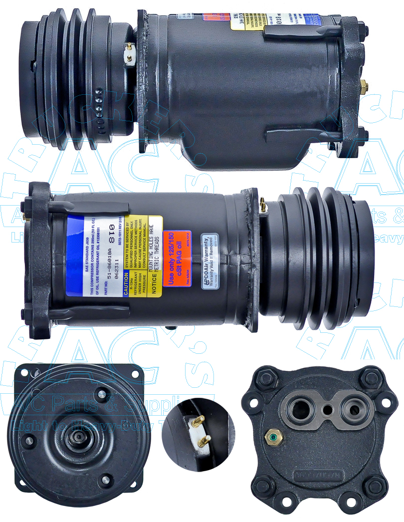 Compresor Aer Condiționat OEM HARRISON A6, 1GA, 125mm, 24V ❄️ - imagine 2