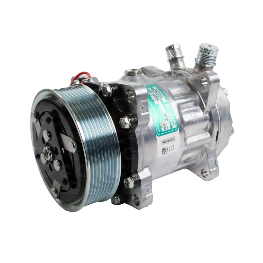 COMPRESOR SANDEN SD7H15, PV8, 119MM, 12V, O-RING VERTICAL