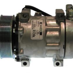 COMPRESOR SANDEN SD7H15, PV8, 119mm, 12V, IESIRI IN SUS INEGALE