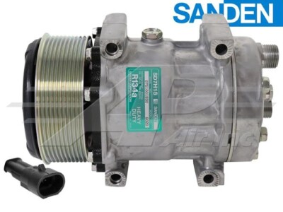 Compresor Aer Condiționat ORIGINAL SANDEN SD7H15, PV10, 119mm, 12V ❄️