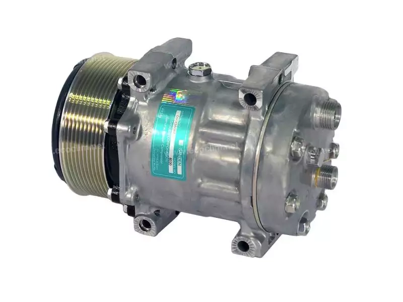 Compresor Aer Condiționat ORIGINAL SANDEN SD7H15, PV10, 119mm, 12V ❄️ - imagine 2