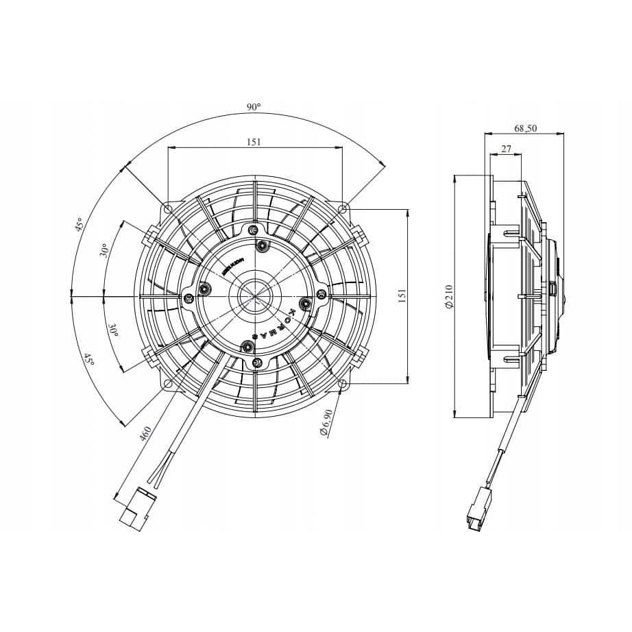 Ventilator axial SPAL VA14-BP7/C-34A (24V) - imagine 2