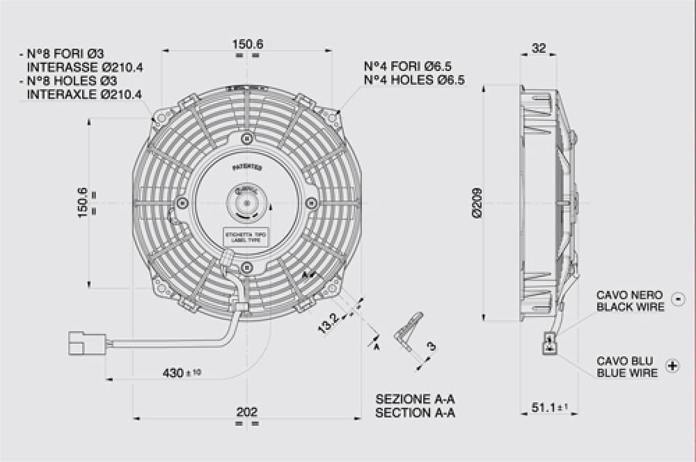 Ventilator axial SPAL VA14-BP7/C-34S (24V) - imagine 2