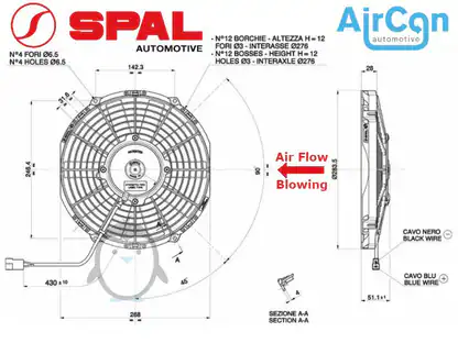 Ventilator Axial SPAL VA11-BP7/C-29S (Suflant) 24V - imagine 2