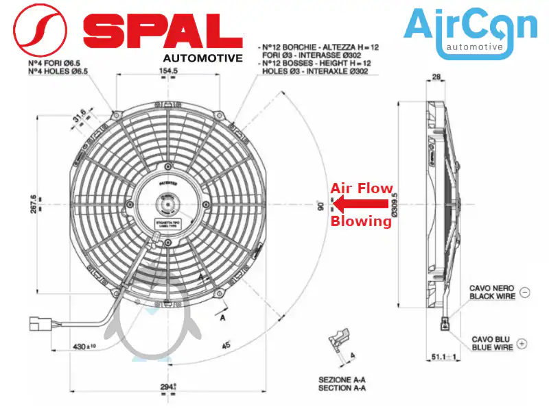 Ventilator Axial SPAL VA09-BP12/C-27S - imagine 2