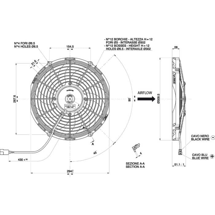 Ventilator axial SPAL VA09-AP12/C-54A (12V) - imagine 2