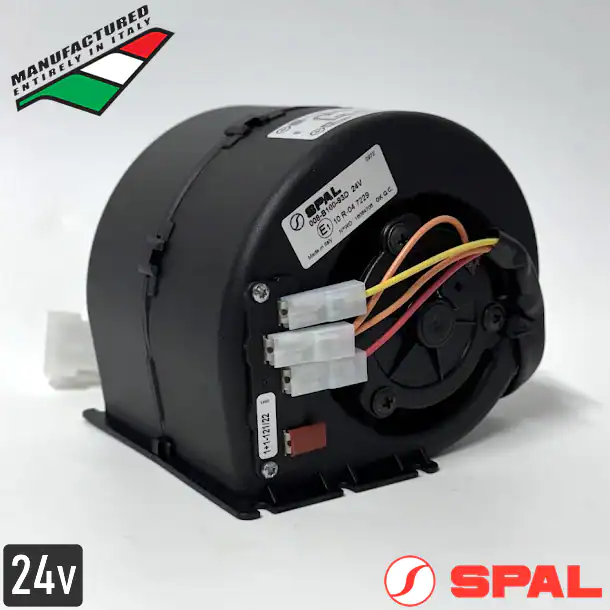 Ventilator cu Tambur Simplu SPAL 008-B100-93D – Control și Putere la 24V