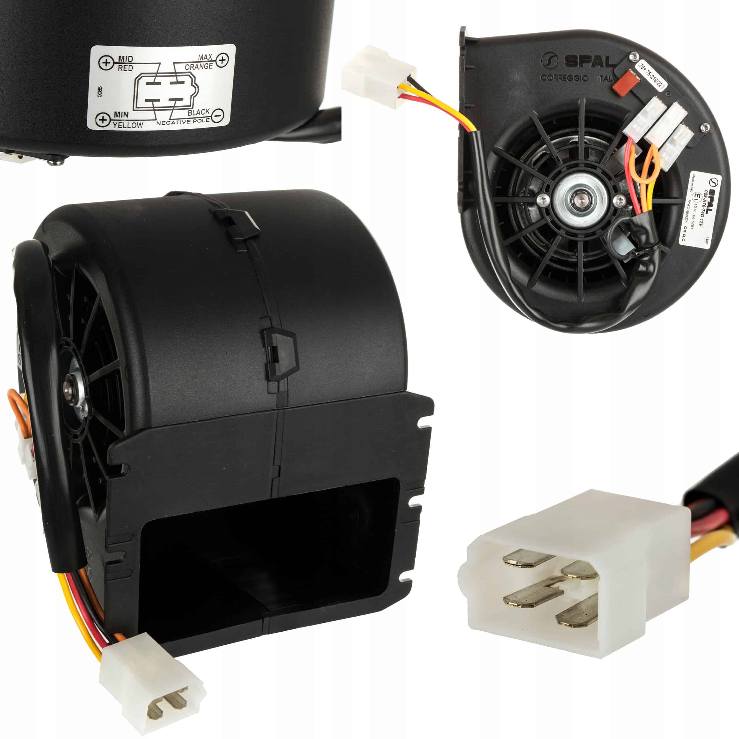 Ventilator cu Tambur Simplu SPAL 009-A70-74D – Performanță Maximă la 12V