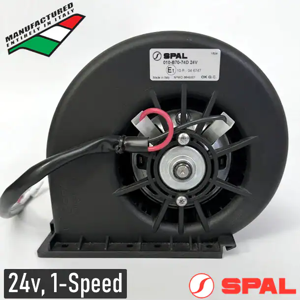 Ventilator cu Tambur Simplu SPAL 010-B70-74D – Forță Industrială la 24V
