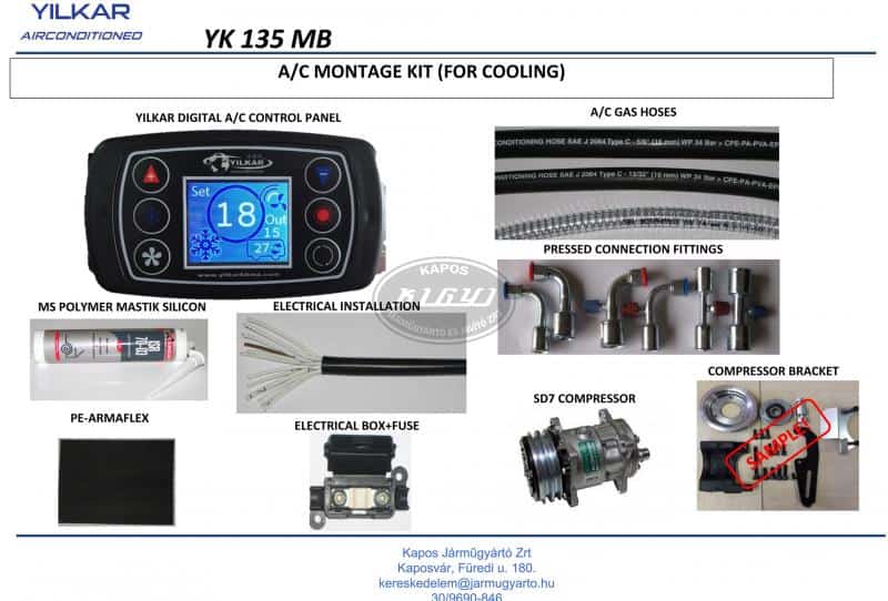 Sistem Aer Condiționat Yilkar YK 135 MB - imagine 6