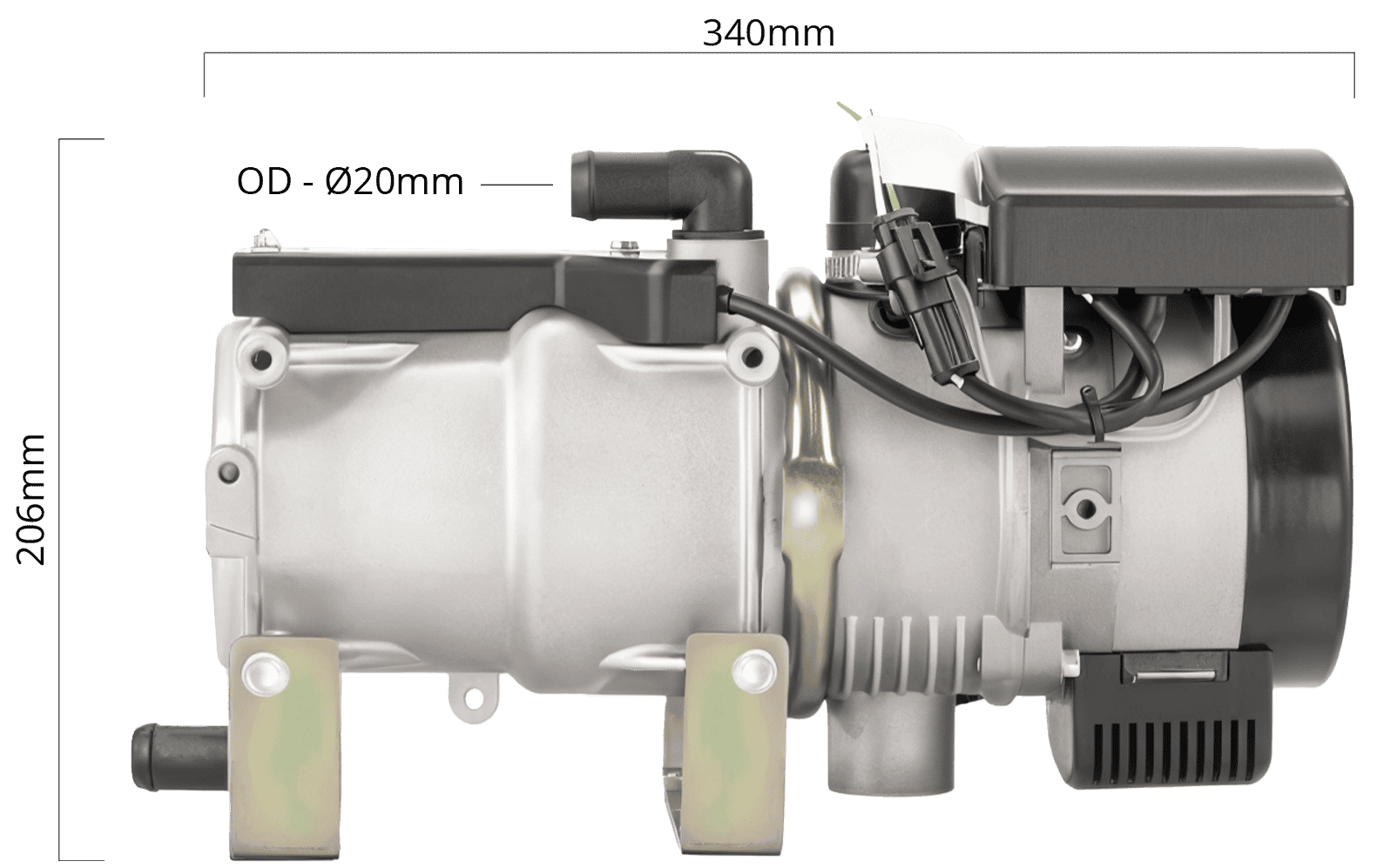 Încălzitor (Apă/Antigel) Autoterm Flow 14D 24V 14kW Diesel 🔥 - imagine 2
