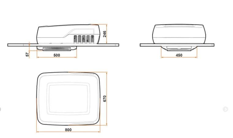 Sistem Aer Condiționat pentru rulote IndelB Plein-Aircon 12V – 1.2 kW - imagine 6