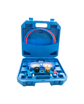 Set Baterie Manometre Aitcool cu 4 Căi pentru R32 și R410A cu Furtune 🛠️