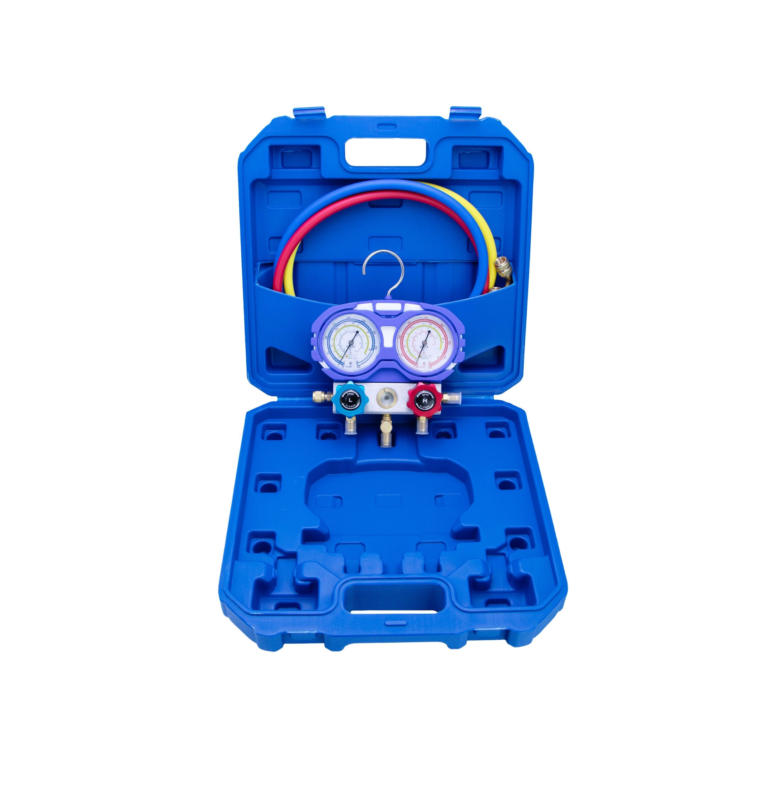 Set Baterie Manometre Aitcool pentru R32 și R410A cu Furtune Inlcuse 🛠️ - imagine 3