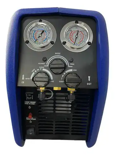 Refrigerant Recovery Station RECO 250S cu motor fără perii și separator de ulei.